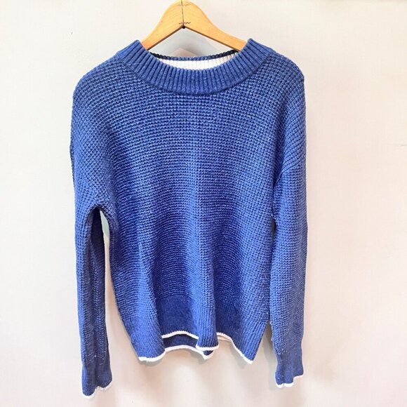 Faherty Knit Sweater Blue Men's M Wool &‎ Acrylic Blend Unisex - Picture 1 of 4